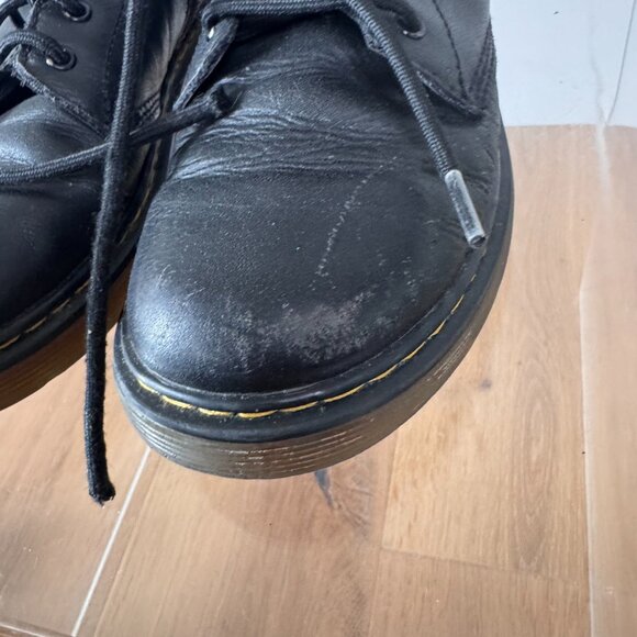 Dr. Martens Junior 1460 Soft Black Leather Boots Size 4 Youth | Classic Combat - Picture 9 of 10